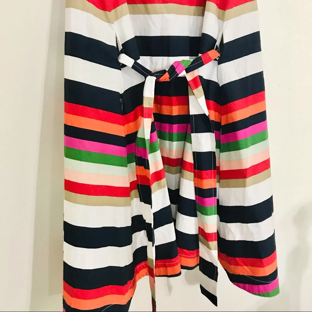 Kate Spade Saturday Striped Trapeze Dress XS